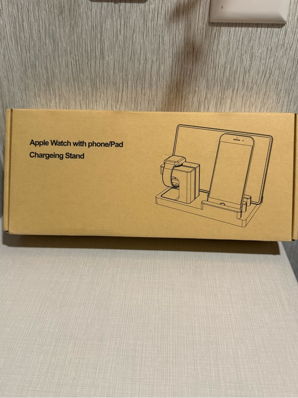 Apple Watch Charging Stand for Phone and iPad - Wood